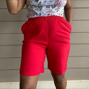🍒 Blair Cherry Red Bermuda Shorts, sz L